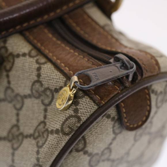 GUCCI GG Canvas Web Sherry Line Hand Bag Beige Red Green 24 012 3841 Auth 49785 - Picture 8 of 16